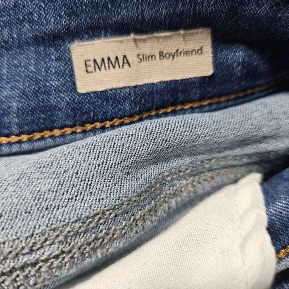 Mavi Emma Slim Boyfriend Jeans Womens Size 6 Mid Rise Medium Wash Denim Pants - Picture 5 of 6